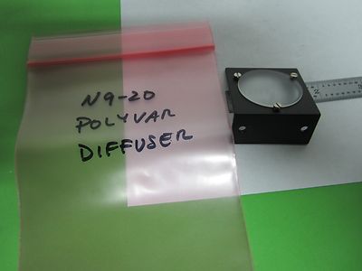 MICROSCOPE PART POLYVAR REICHERT LEICA DIFFUSER OPTICS AS IS BIN#N9-20
