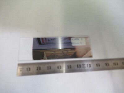 GLASS SLIDE COATED GERMANIUM THIN FILM 9,000 ANGSTROMS  AS PICTURED Z1-A-09