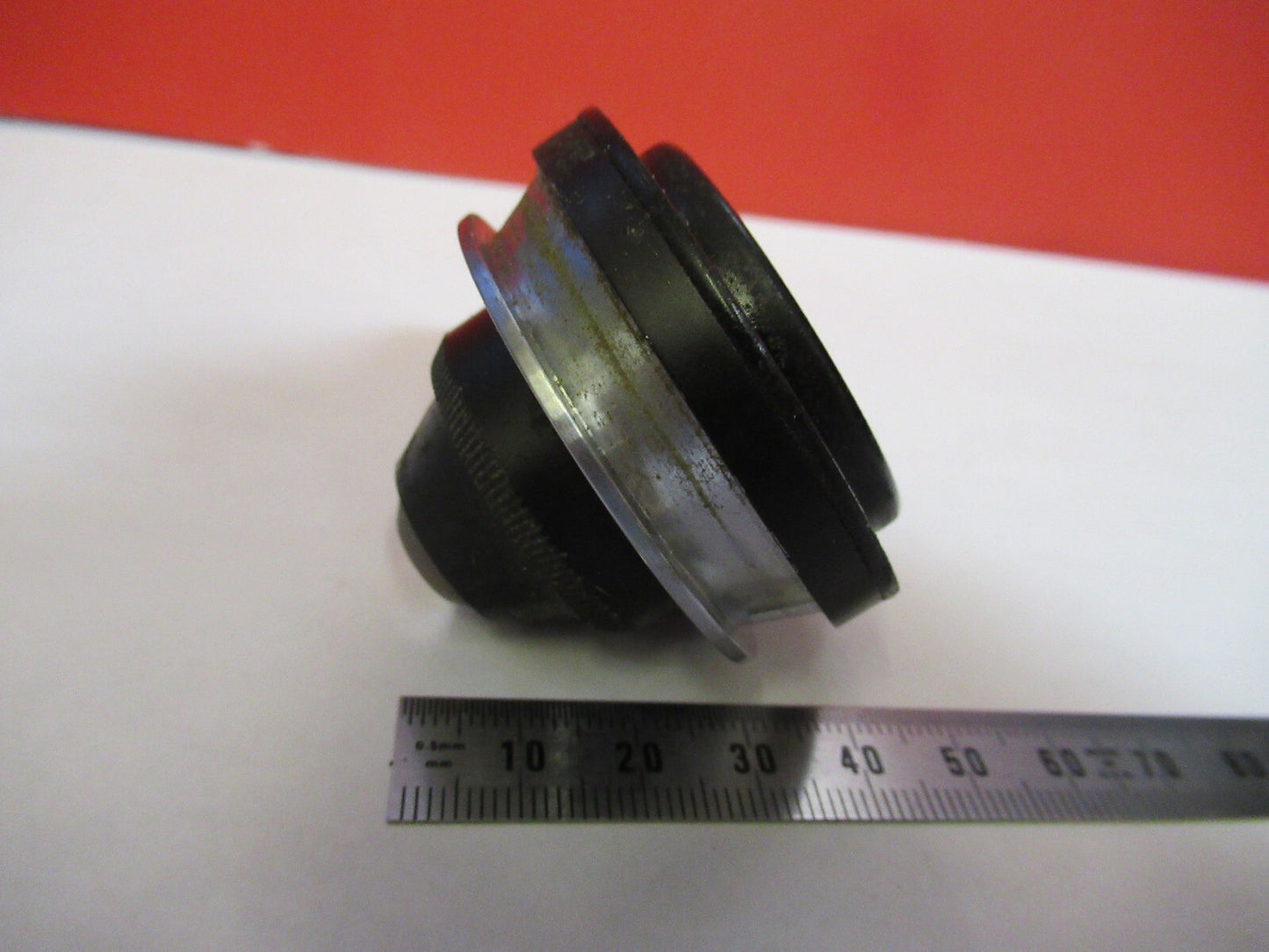 AO SPENCER ANTIQUE CONDENSER + IRIS OPTICS MICROSCOPE PART AS PICTURED T7-A-27