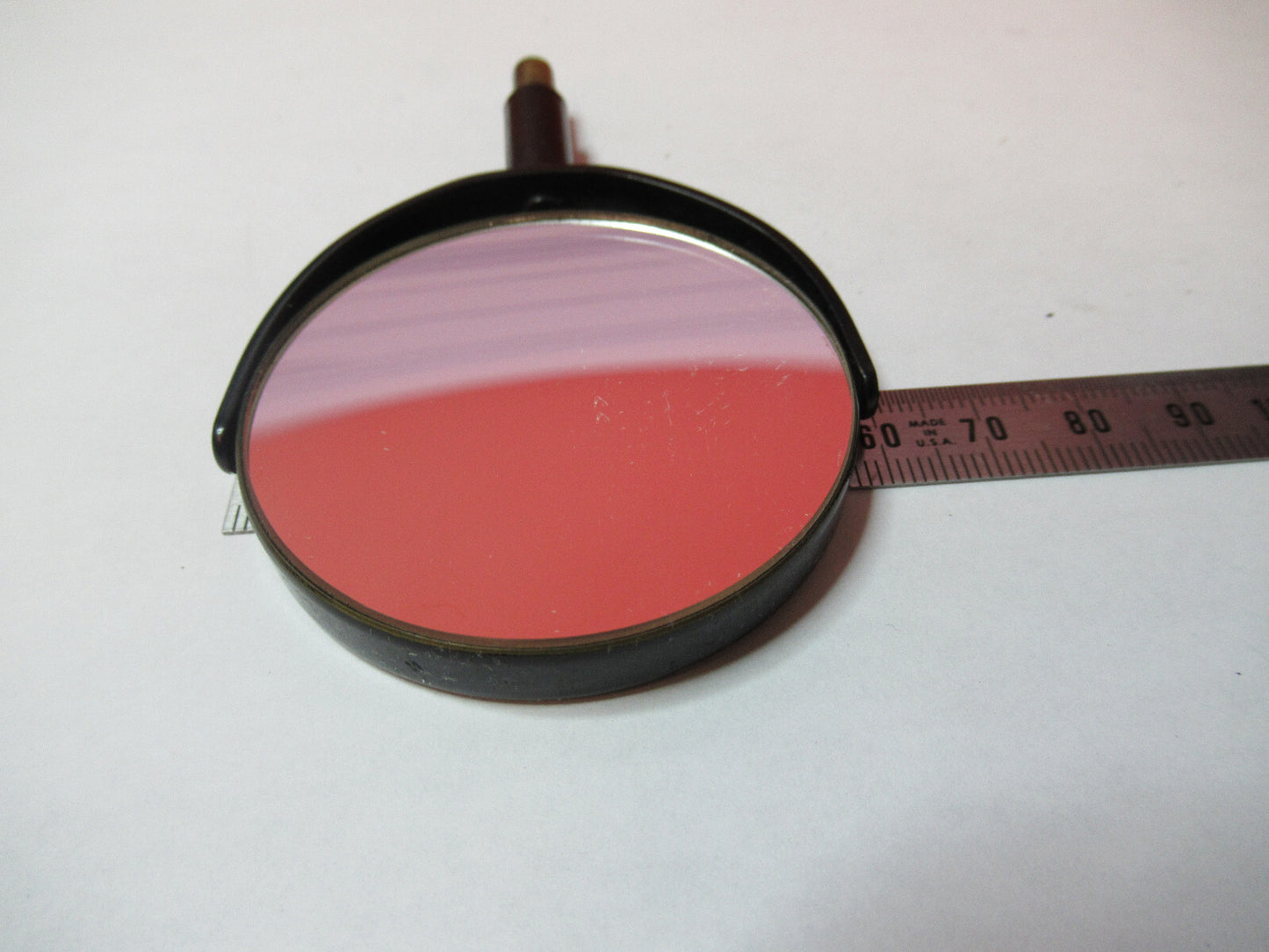 ANTIQUE BAUSCH LOMB MIRROR ASSEMBLY MICROSCOPE PART OPTICS AS PICTURED X3-B-64
