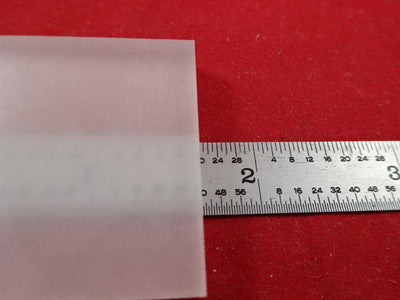 OPTICAL FUSED SILICA GLASS SLAB OPTICS AS IS #M2-B-18