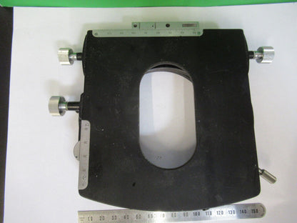 WILD M20 SWISS STAGE TABLE MICROMETER MICROSCOPE PART OPTICS AS PICTURED R8-A-58