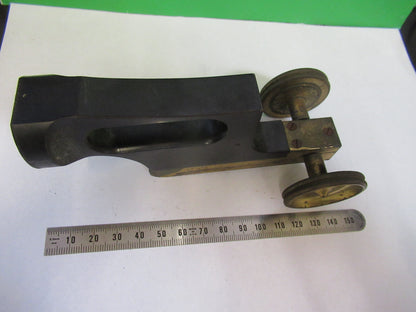 ANTIQUE BAUSCH LOMB OLD STAGE FRAME LIMB MICROSCOPE PART AS PICTURED F3-B-70