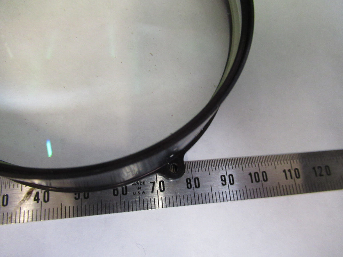 OPTICAL MIL SPEC LARGE MOUNTED LENS LASER OPTICS AS PICTURED G8-A-33