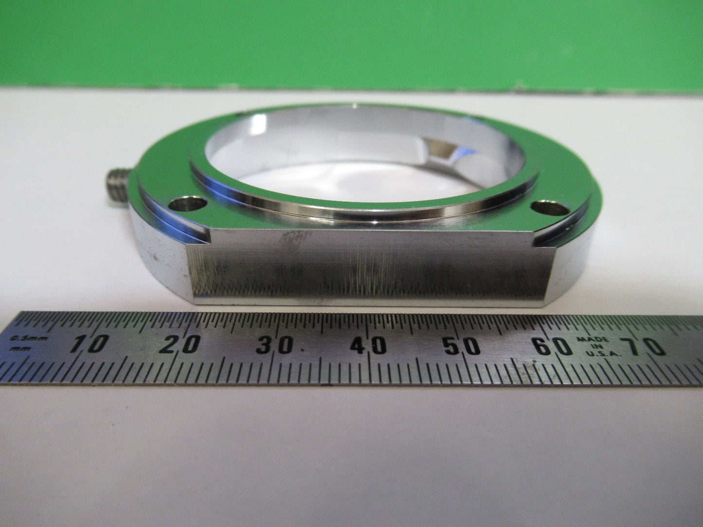 LEICA LEITZ GERMANY DMRB LAMP FLANGE MICROSCOPE PART AS PICTURED V7-FT-99