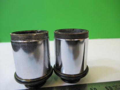 Spencer Lens Co. American Optical Co. Pair 10X Eyepiece Optics Lens Microscope Part