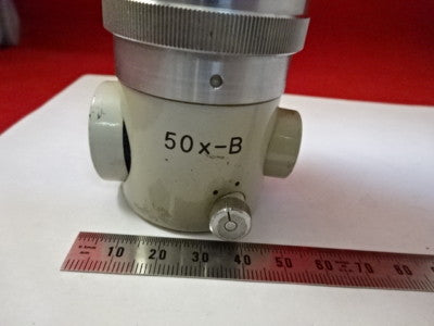 FOR PARTS NIKON JAPAN COMPARATOR LENS 50X OPTICS MICROSCOPE PART AS IS #99-03