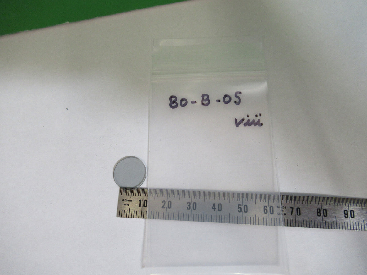 OPTICAL GLASS NEUTRAL DENSITY MIL SPEC LASER OPTICS FILTER AS PICTURED 80-B-05