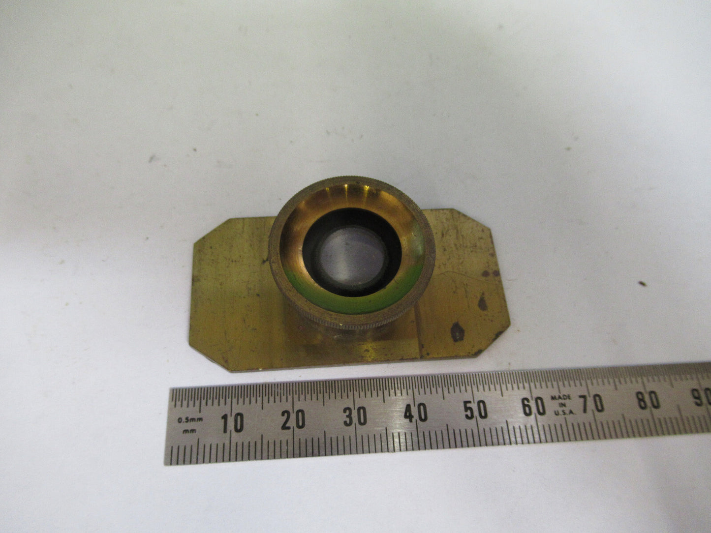 Antique Brass Compressor Stage France Microscope Part