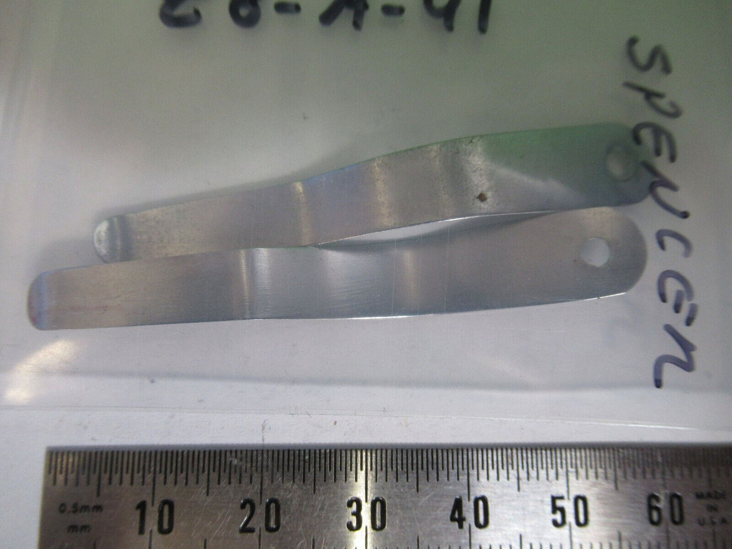 PAIR CLIPS ANTIQUE SPENCER AO MICROSCOPE PART AS PICTURED &Z8-A-41