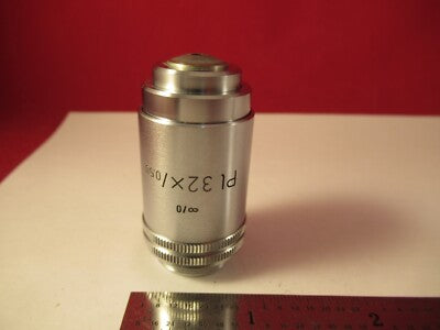 Ernst Leitz Germany Pl 32X Infinity Objective Microscope Part Optics AS Pic