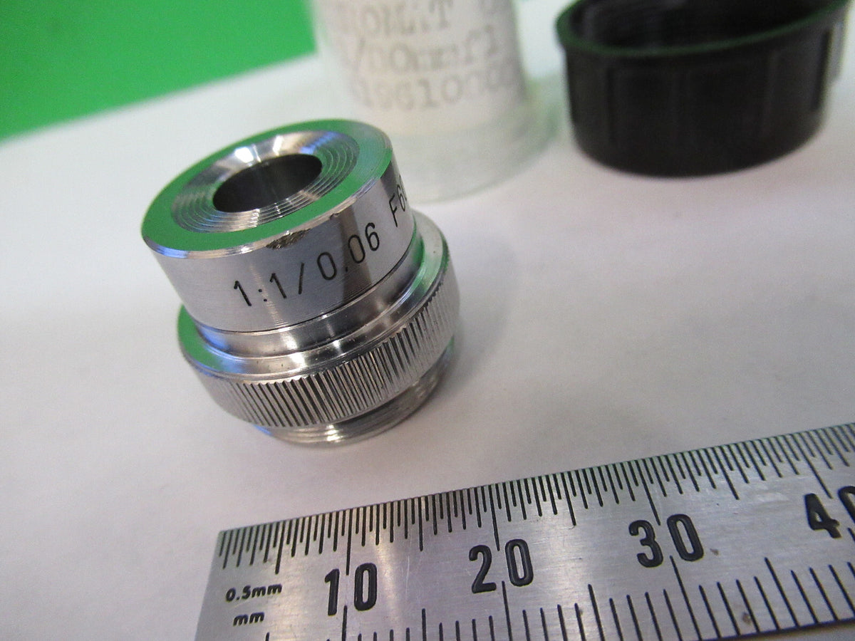 ROLYN GERMANY OPTICS OBJECTIVE 1X MICROSCOPE PART AS PICTURED S7-A-93