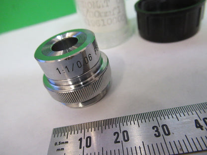 ROLYN GERMANY OPTICS OBJECTIVE 1X MICROSCOPE PART AS PICTURED S7-A-93