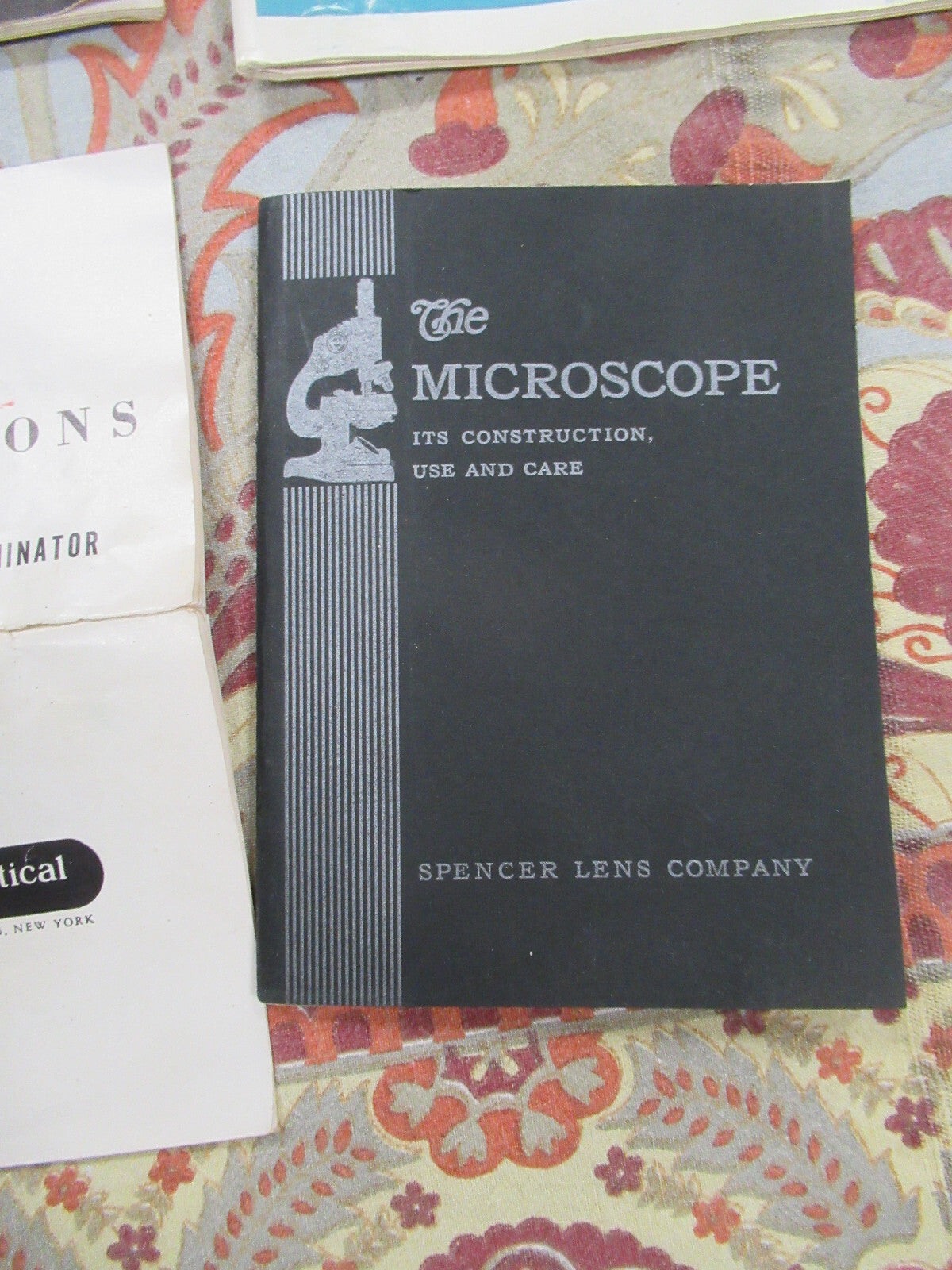 ANTIQUE LOT B&L AO NIKON MANUAL CATALOG MICROSCOPE PART AS PICTURED &88-a-30