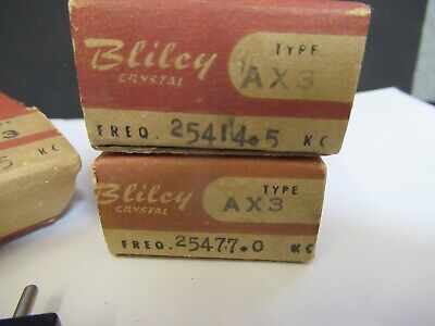 LOT 3 EA BLILEY ELECTRIC AX3 QUARTZ CRYSTALS HAM RADIO AS PICTURED &W2-B-10