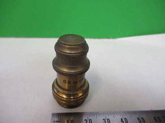 Db of UK Antique Brass Objective Microscope Part