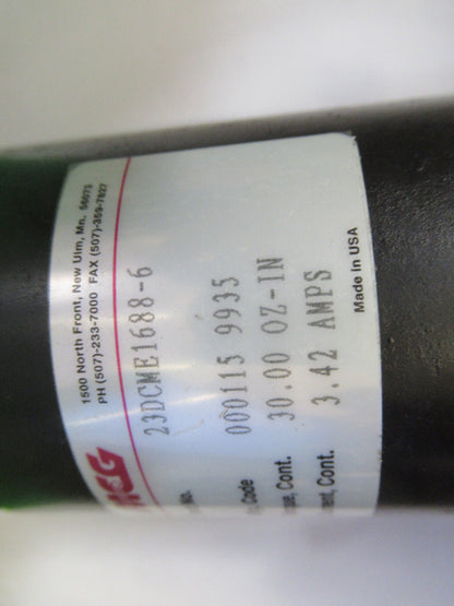 MCG DC MOTOR 23DCMG16688-6 STEP TORQUE MECHATRONICS AS PICTURED H2-A-45