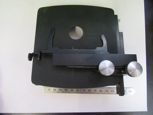 SPENCER AO XY STAGE TABLE CLIPS ANTIQUE MICROSCOPE PART as pic T6-A-69