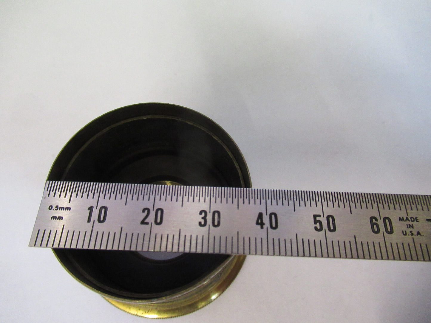 Antique Brass Condenser Fixture England Microscope Part
