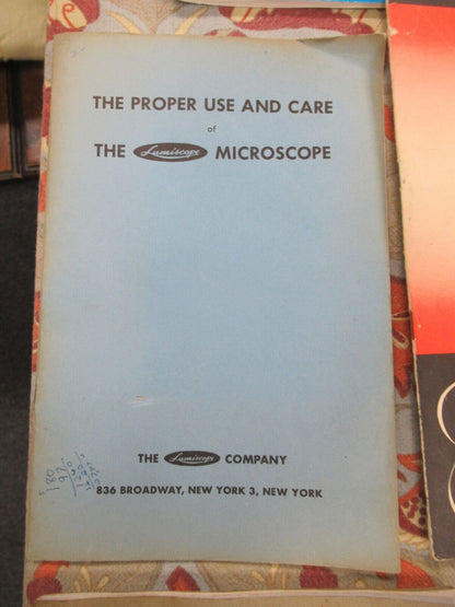 ANTIQUE LOT B&L AO NIKON MANUAL CATALOG MICROSCOPE PART AS PICTURED &88-a-30