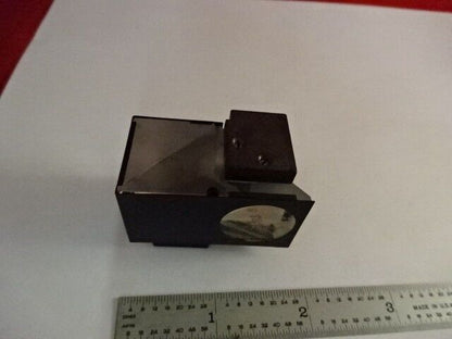 GLASS PRISM OLYMPUS JAPAN HEAD OPTICS MICROSCOPE PART AS IS &2-A-08