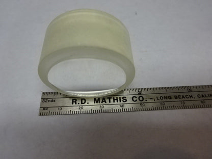 THICK LENS BI CONVEX GLASS OPTICS MICROSCOPE PART AS IS &83-28