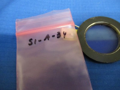 REICHERT AUSTRIA MOUNTED BLUE FILTER MICROSCOPE PART OPTICS AS PICTURED &S1-A-34