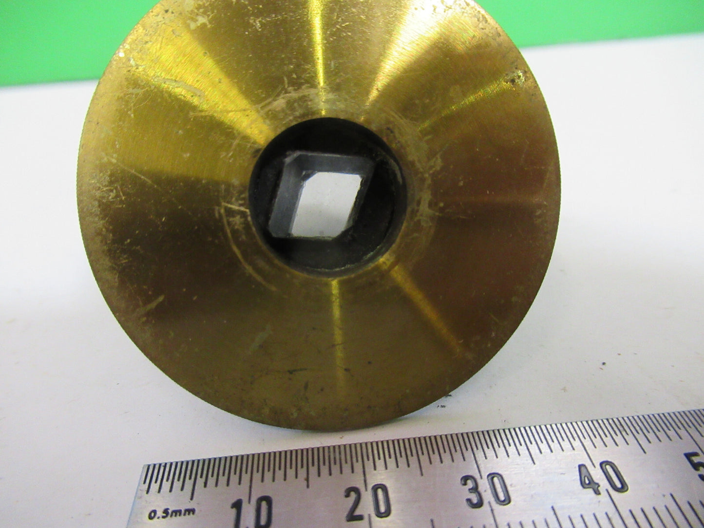 Antique Brass Bausch & Lomb Pol Polarizer Microscope Part