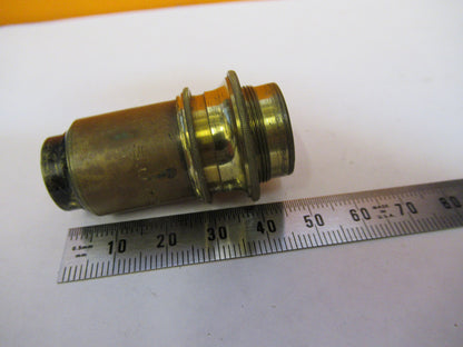 ANTIQUE SWIFT LONDON LENS BRASS OBJECTIVE MICROSCOPE AS PICTURED 47-FD-04