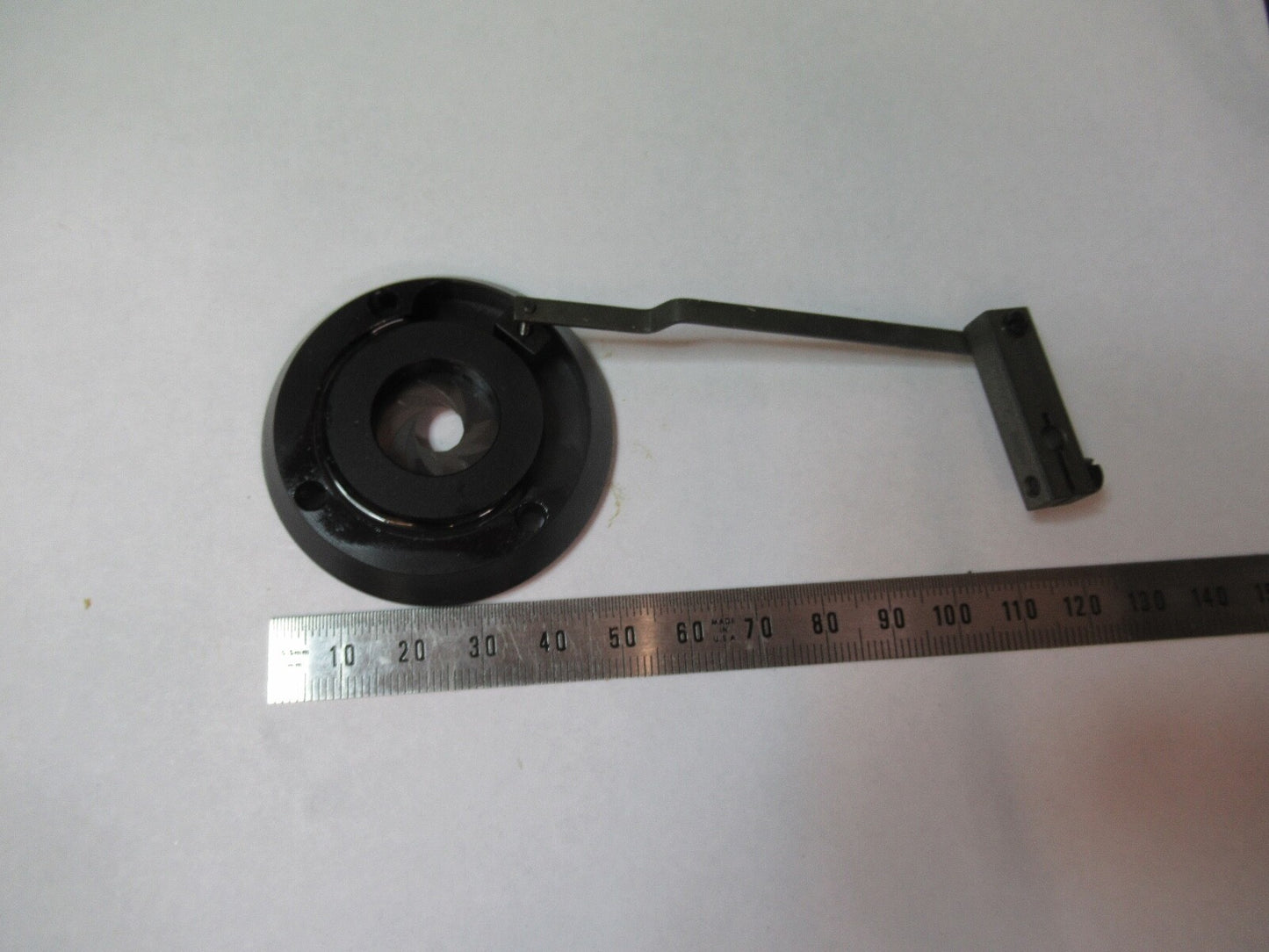 WILD HEERBRUGG SWISS IRIS DIAPHRAGM ASSEMBLY MICROSCOPE PART AS PICTURED G5-A-04