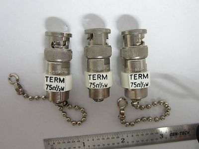 LOT 3 EA 75 OHMS TERMINATION RF MICROWAVE FREQUENCY BIN#F3-66