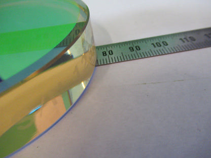 OPTICAL FLAT ZERODUR SCHOTT LASER OPTICS DICHROIC COATED AS PICTURED &F3-B-90