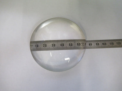 HUGE OPTICAL PLANO CONVEX THICK GLASS MIL SPEC OPTICS AS PICTURED V3-A-03