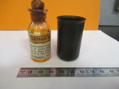 Bausch & Lomb Antique Cedar Oil Flask Microscope Part