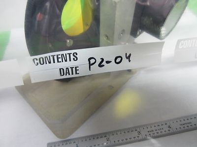 MICROSCOPE PART POLYVAR LEICA REICHERT FILTER WHEEL OPTICS AS IS BIN#P2-04