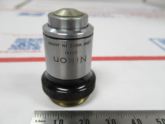 Microscope Part Objective Nikon Japan 100X Optics Lens