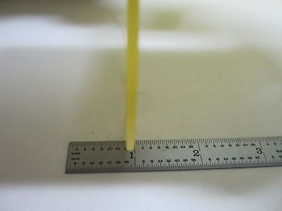 OPTICAL YELLOW GLASS LIGHT FILTER GLASS LASER OPTICS BIN#U2-B-02