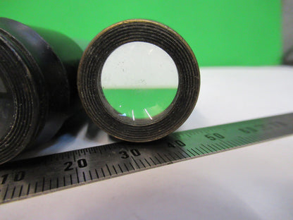 Antique American Optical Co. Spencer Lens Co. Pair Eyepieces 9X Optic Microscope Part