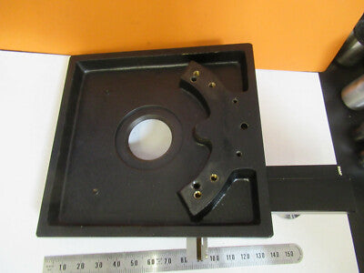 Unitron Japan Xy Stage Brass Heavy Table Microscope Part
