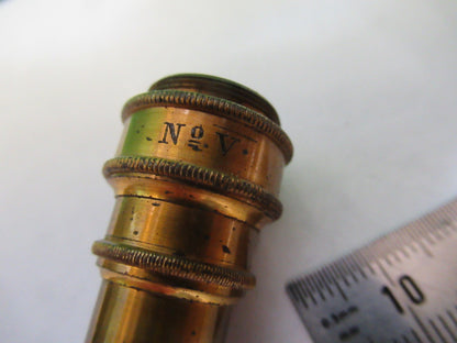 ANTIQUE SEIBERT "V" GERMANY OBJECTIVE LENS MICROSCOPE PART AS PICTURED T3-C-06