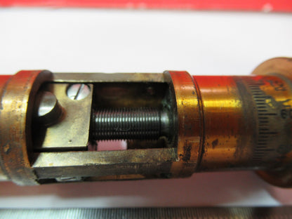 ANTIQUE SPENCER AO SET OF BRASS KNOBS STAGE MICROSCOPE PART AS PICTURED V7-A-87