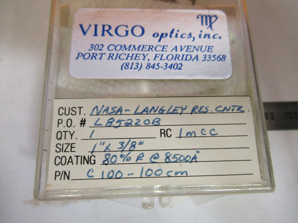 OPTICAL ex-NASA  BAD COATED LENS PRO LASER OPTICS AS PICTURED Y4-A-94
