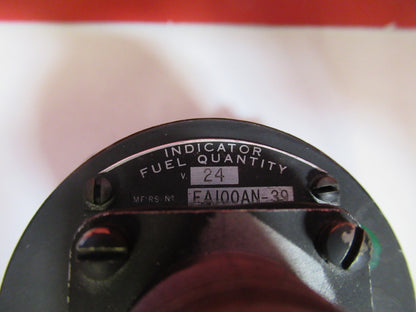 INDICATOR FUEL QUANTITY LIQUIDOMETER EA100AN-39 AIRCRAFT INSTRUMENT S4-B-53