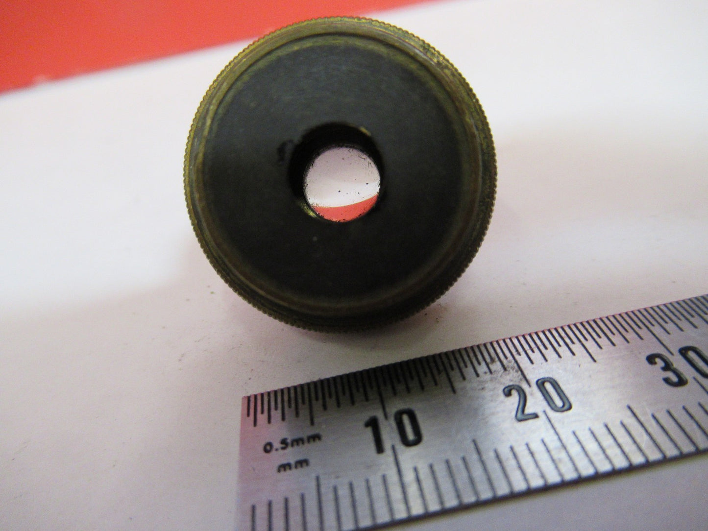 ANTIQUE BRASS BAUSCH LOMB 4mm OBJECTIVE LENS MICROSCOPE PART AS PICTURED T5-A-32