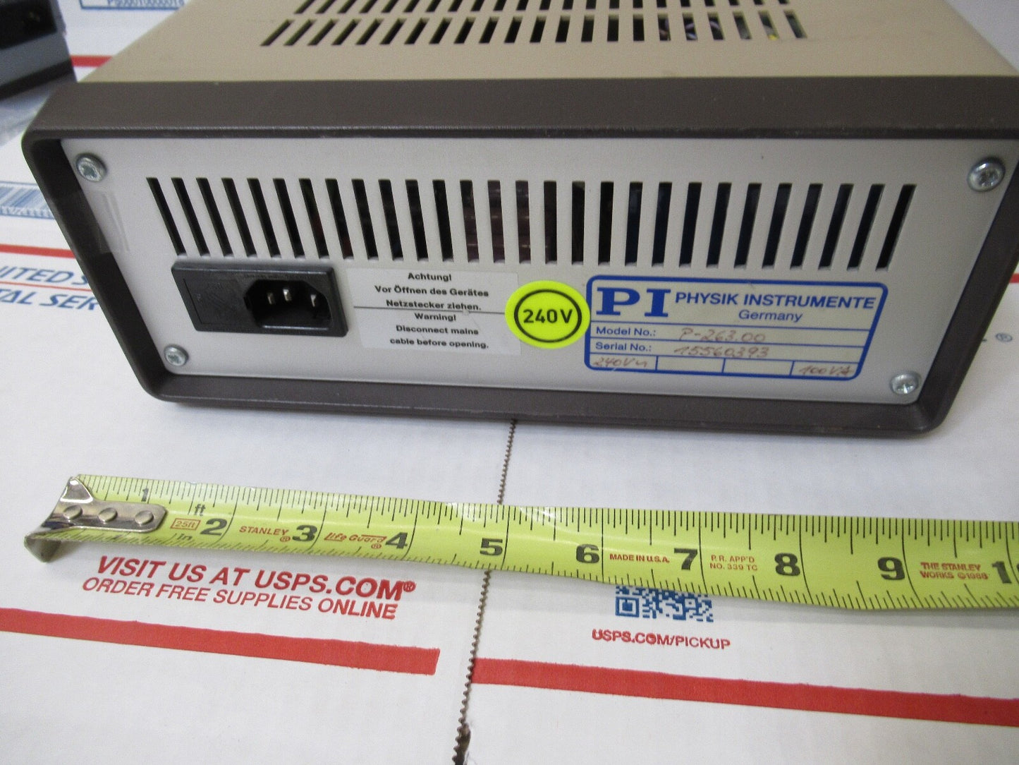 PHYSIK INSTRUMENTE P-263 PIEZO HIGH VOLTAGE GERMAN POWER SUPPLY AS PICTURED TD-4