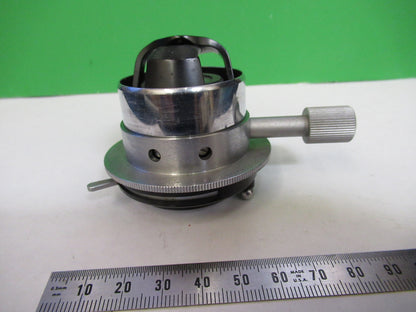 ANTIQUE LEITZ GERMANY CONDENSER + IRIS MICROSCOPE PART AS PICTURED X6-A-117