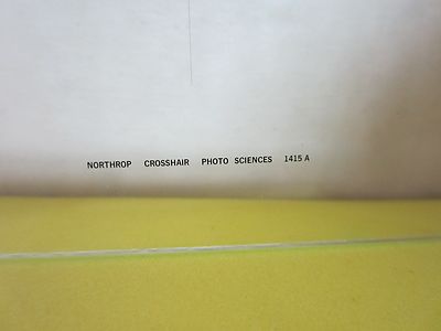 OPTISCHE MASKE NORTHROP CROSSHAIR LASER OPTICS BIN#D9-05