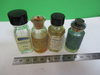 Lot Immersion Oil Bottle Bausch & Lomb Antique Microscope Part