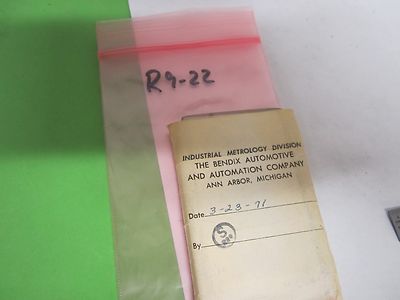 CALIBRATION STANDARD ROUGHNESS TEST BLOCK AS IS BIN#R9-22