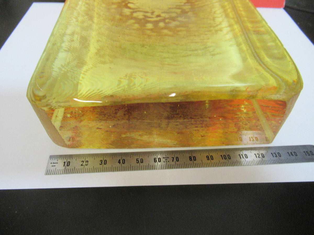 HUGE PIECE OF PHOSPHATE GLASS BLOCK as melted  VERY RARE AS PICTURED G4-A-11